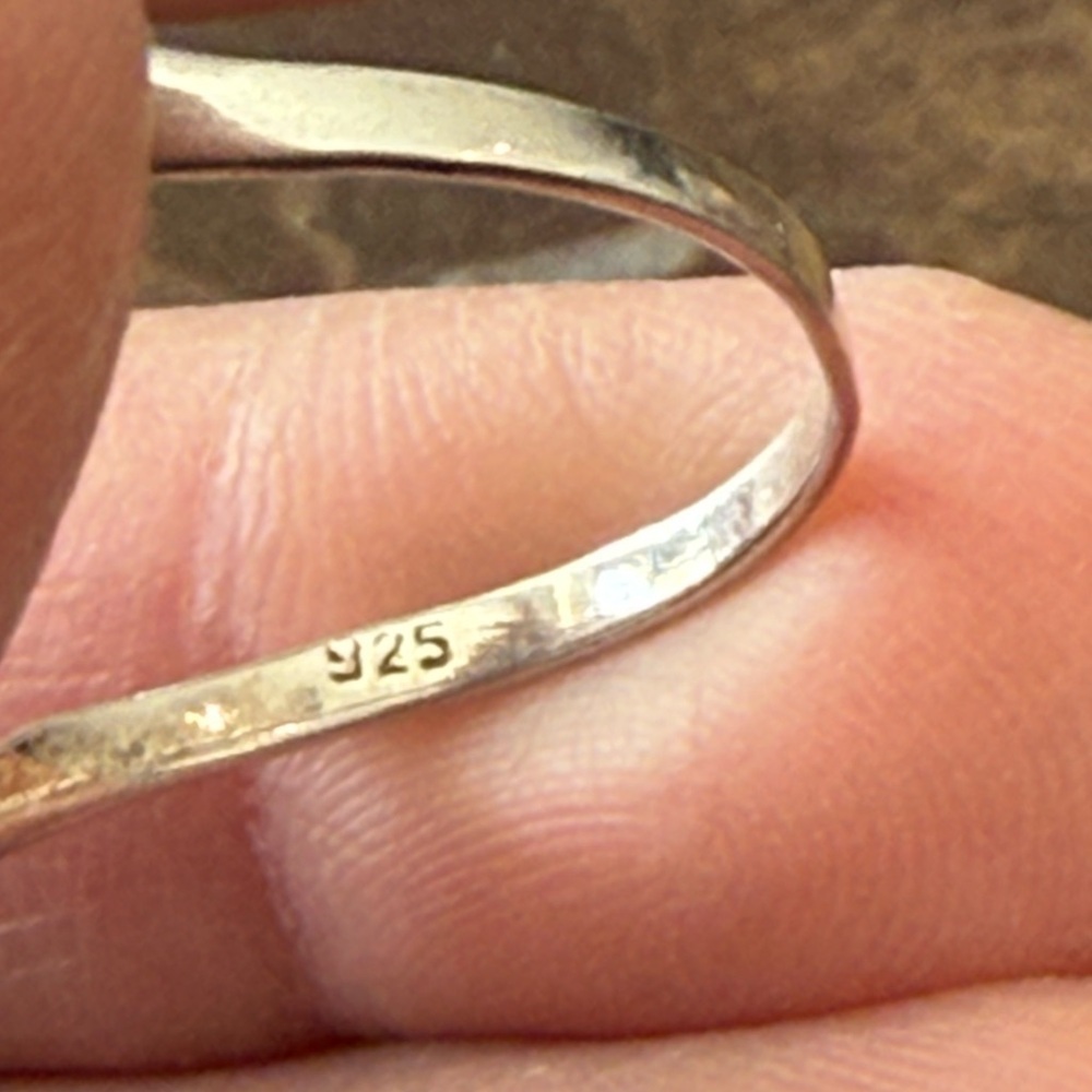Wave Swirl silver ring #62 - Picture 8 of 8